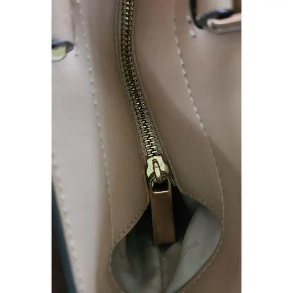 Michael Kors Bag Womens Size Medium Beige Tote Travel‎ Double Handles Logo
